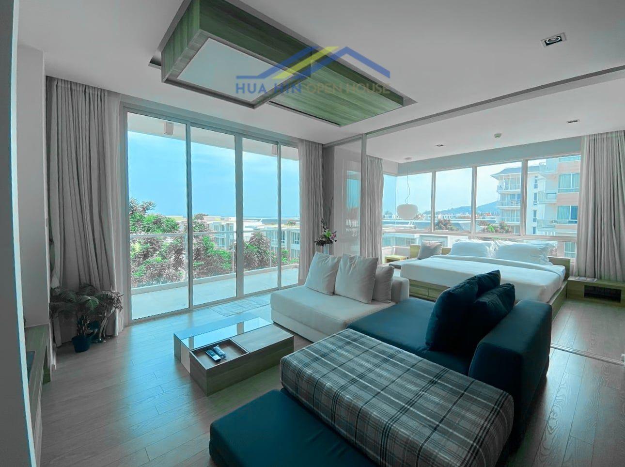 Sea View Beachfront 2-Bedroom Condo for Sale & Rent at Wan Vayla Hua Hin – Khao Tao