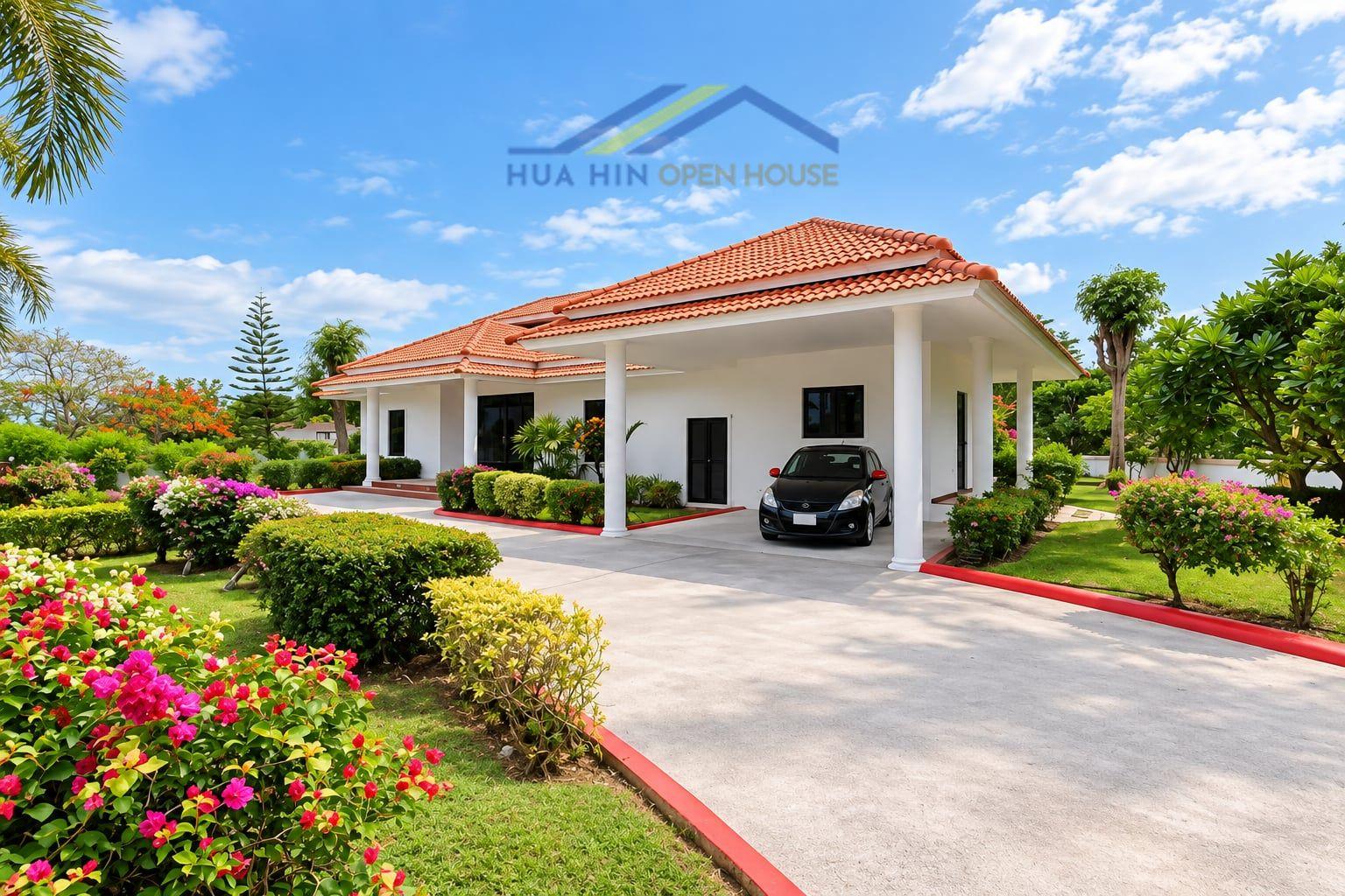 For Sale: Luxurious 3-Bedroom Pool Villa on Large Plot at Palm Hills Golf Course, Hua Hin