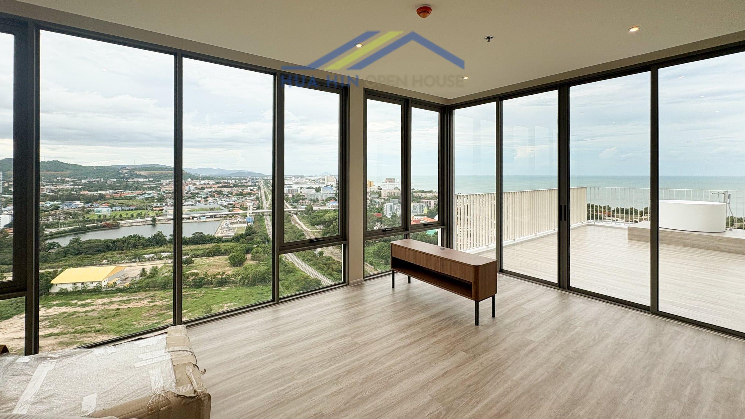 Vehha Hua Hin Luxury Corner Condo for Sale – 2 Bedrooms with Private Jacuzzi & Panoramic Sea Views