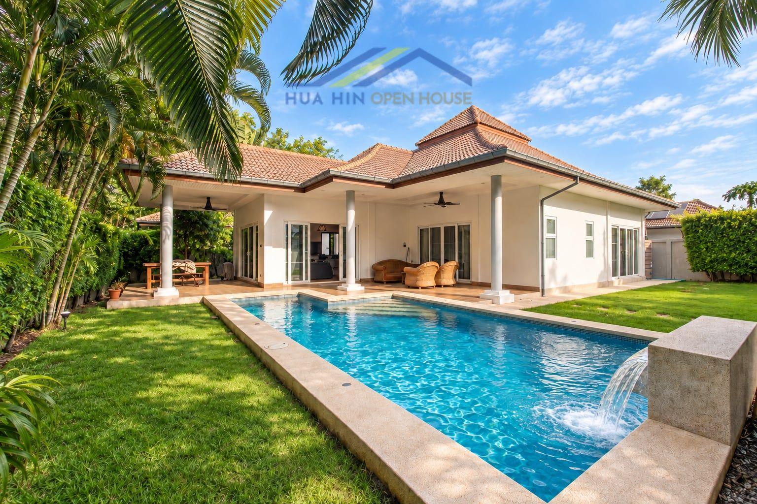 3-Bedroom Pool Villa with Tropical Garden in Mali Prestige, Hua Hin Soi 112