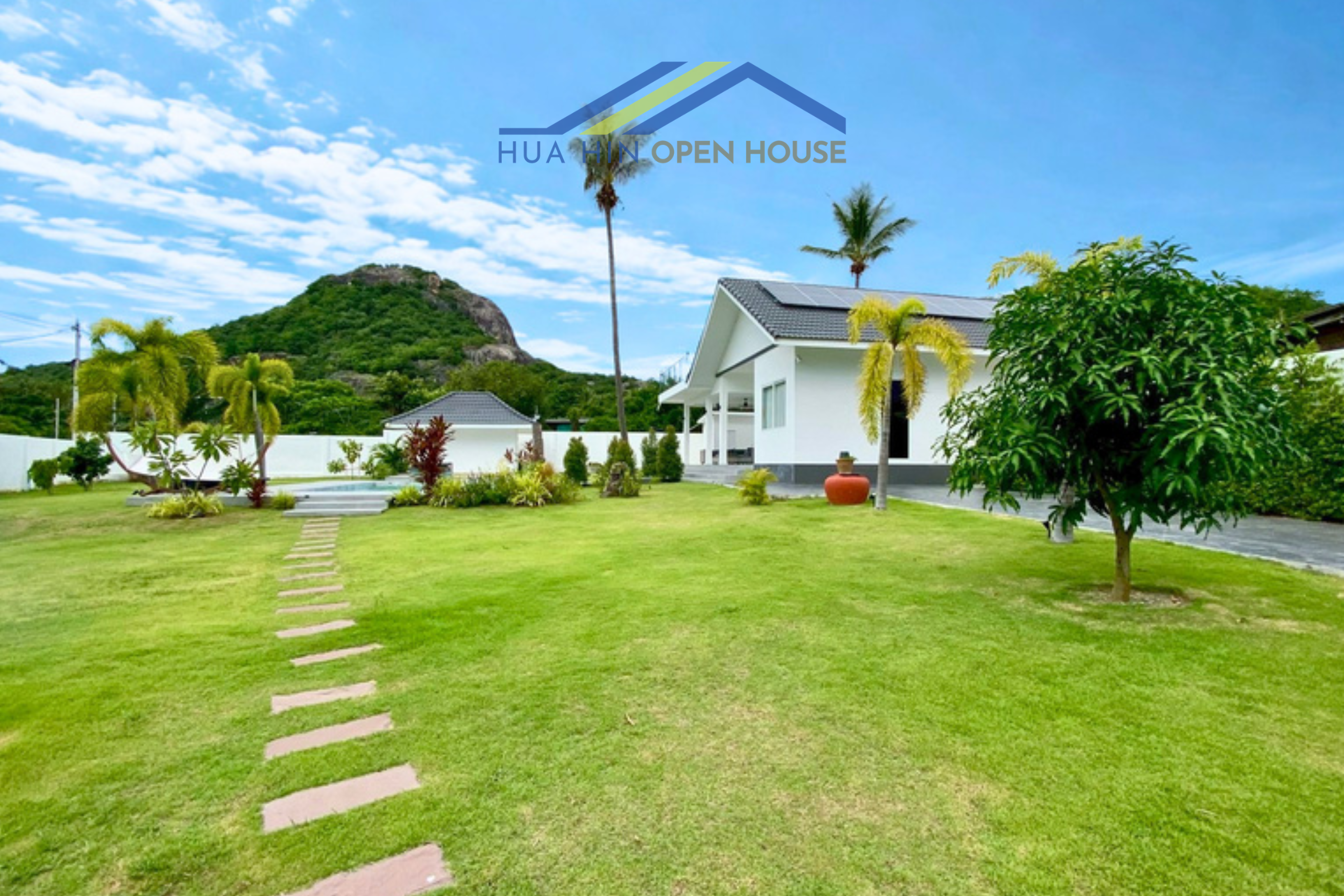 Modern Pool Villa with Rooftop Terrace & Mountain Views for Sale near Hua Hin