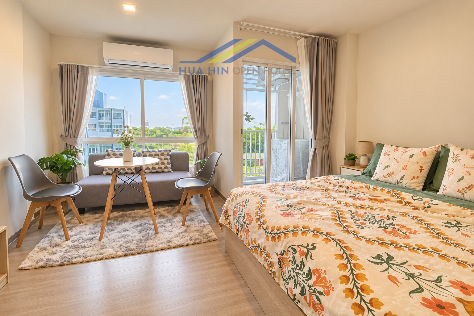 New Corner Studio Condo for Rent at Hay Hua Hin | 7th floor