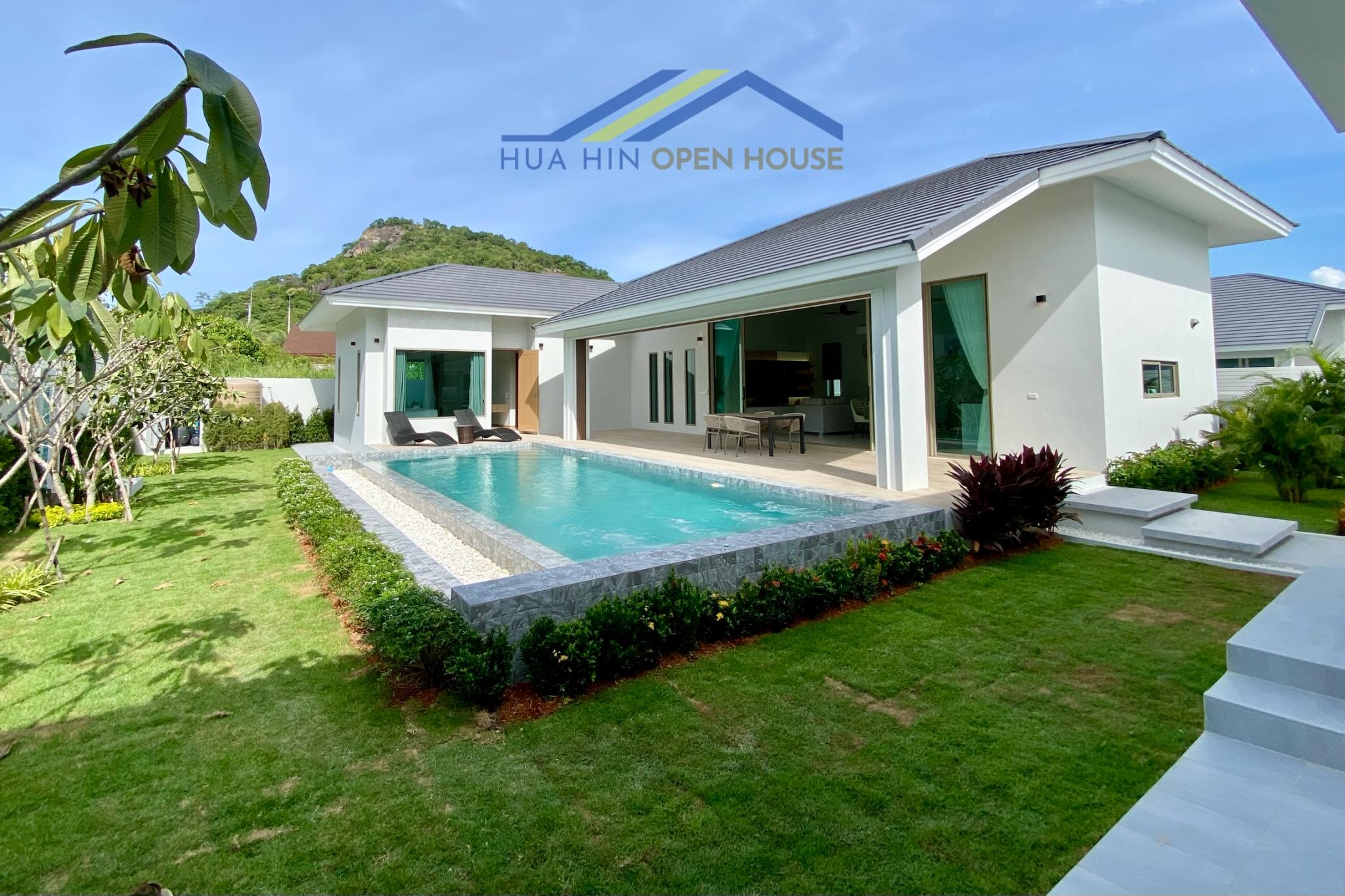 4-Bedroom Pool Villa with rooftop for Sale in Hua Hin Soi 70 | Modern Minimalist Living