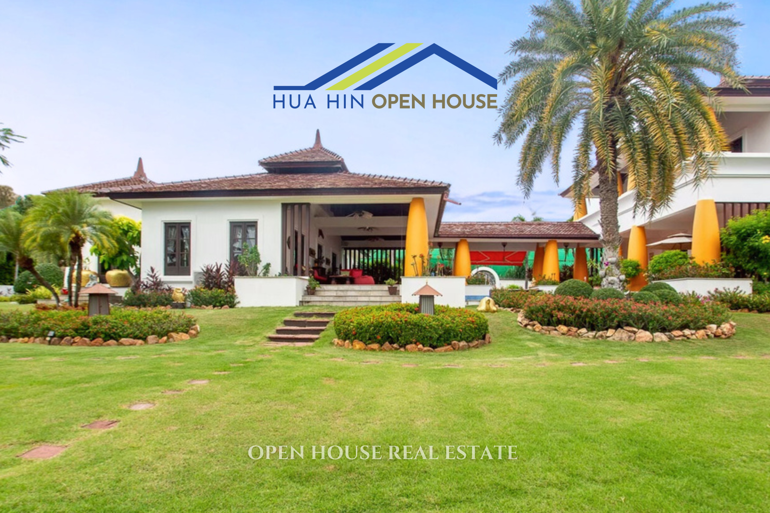 6-Bedroom Private Estate for sale Hua Hin on 3,200 sqm Land –Hua Hin central