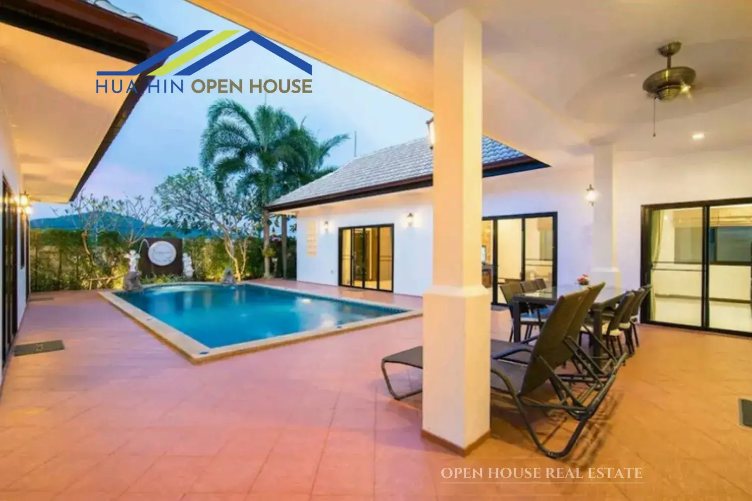 4 Bedroom Pool Villa with Guest House – Private Mountain View Living