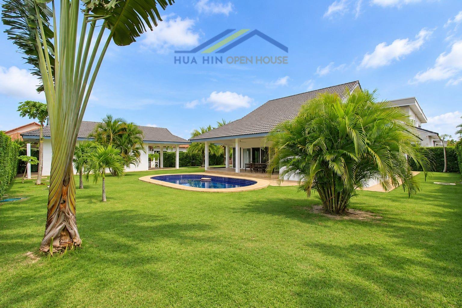 Spacious 3-Bedroom Pool Villa with Guesthouse in Mon Mai, Hua Hin