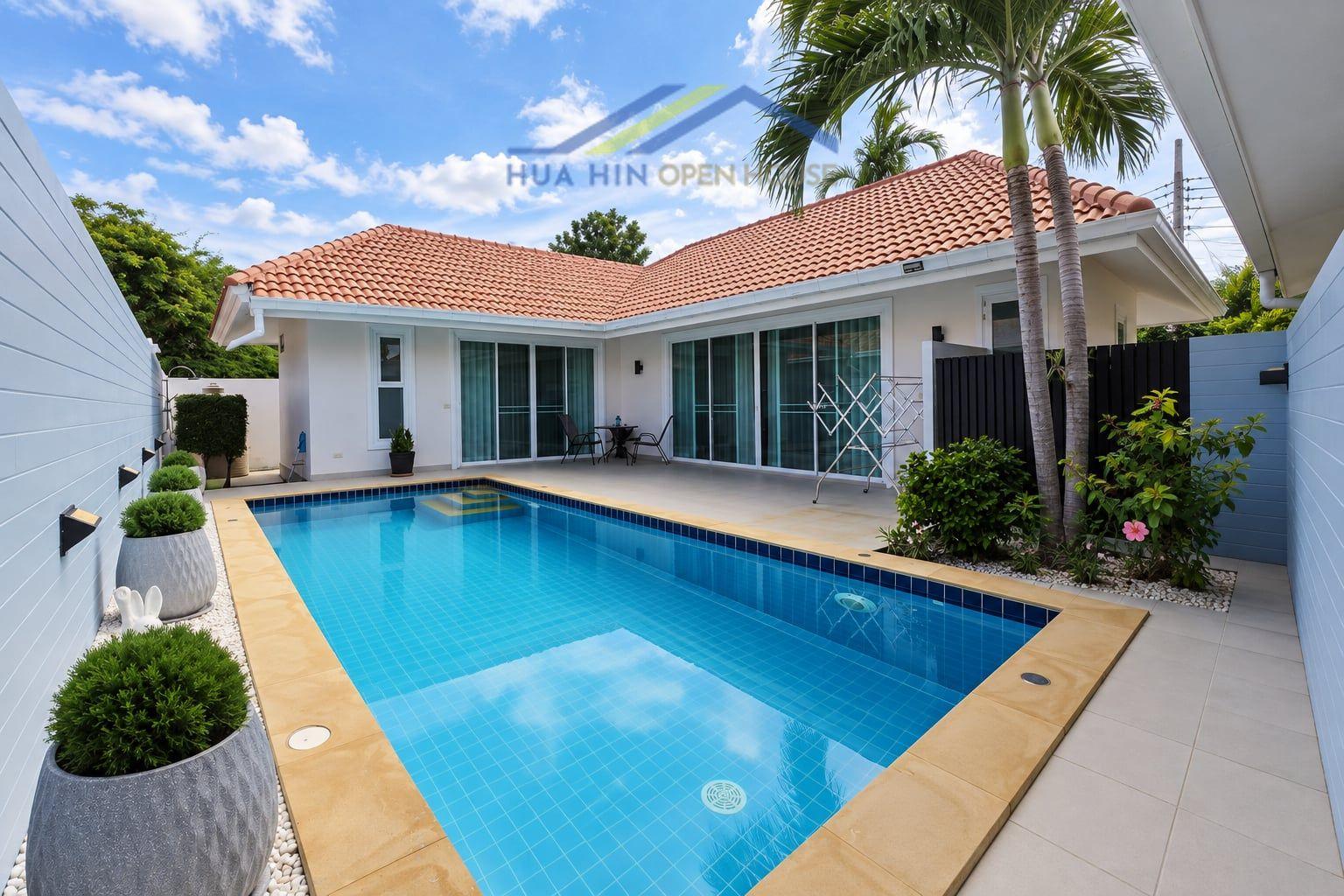 Private Pool Villa for Rent at Eeden Village Near Palm Hills, Hua Hin