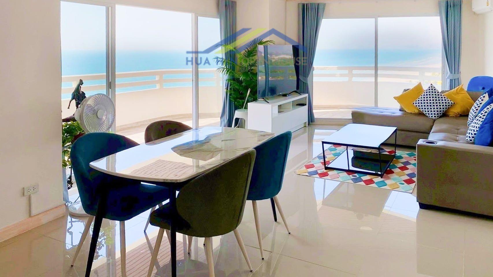 VIP Condochain Cha-Am – Renovated Corner Beachfront Condo with Panoramic Sea & Mountain Views for Sale