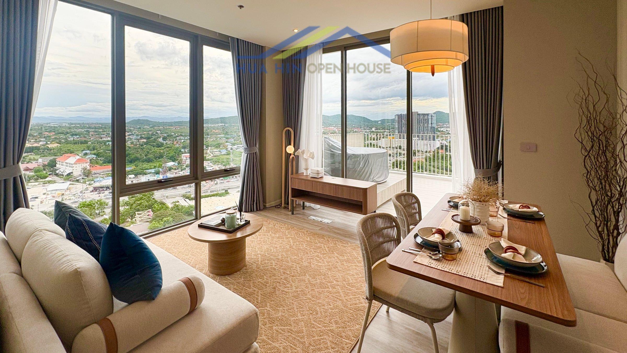 Vehha Hua Hin Luxury Corner Condo for Sale | 21st Floor with Private Jacuzzi & Panoramic Sea Views