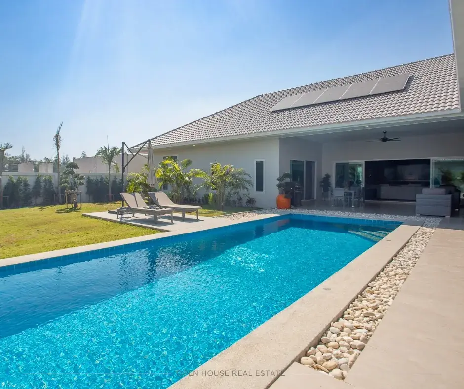 5 Bedroom Pool Villa including "Guest House" for Sale in Hua Hin Soi 112, Unfurnished.
