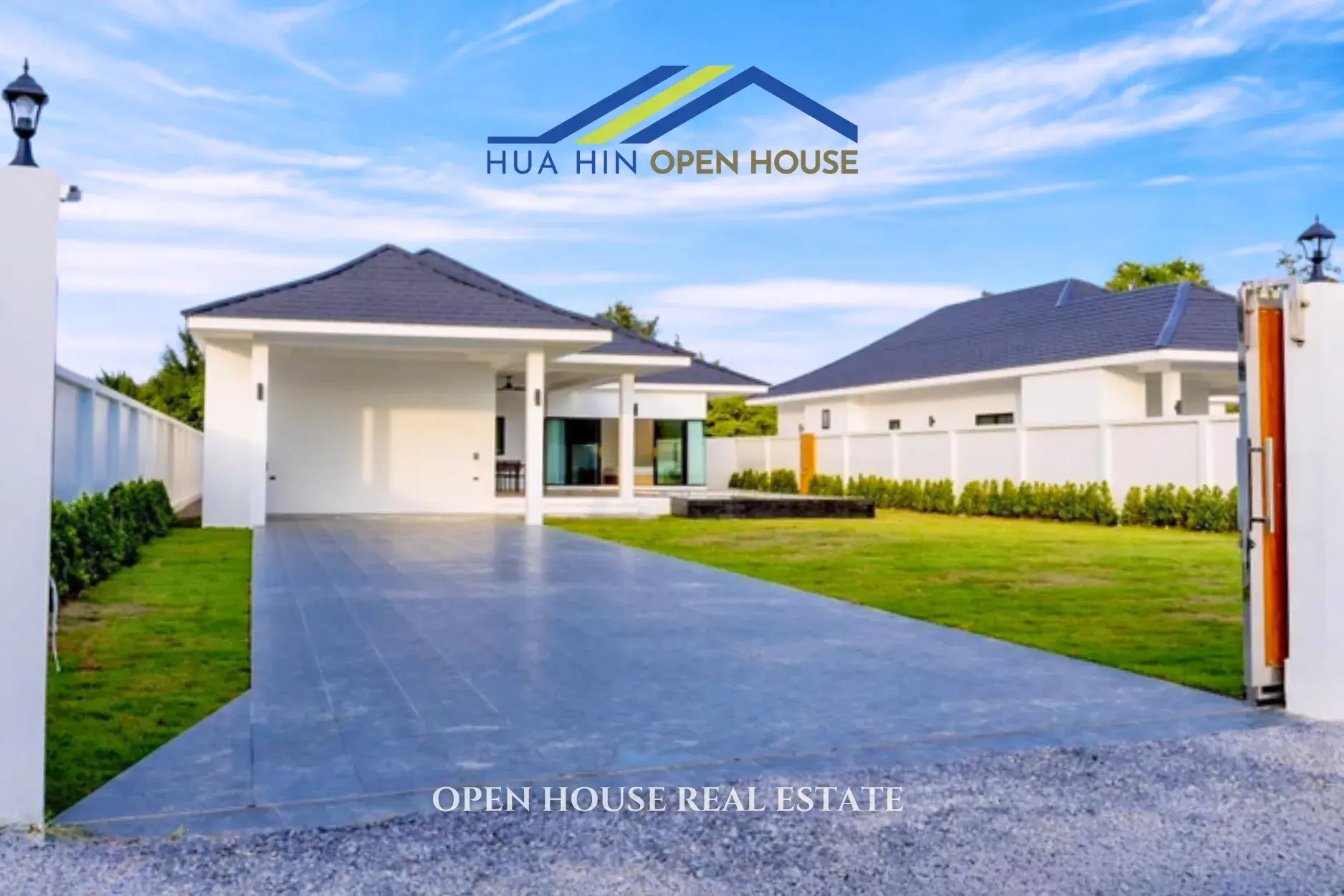 New Single-Storey Pool Villa with Garden near Hua Hin Immigration, Hua Hin Soi 88