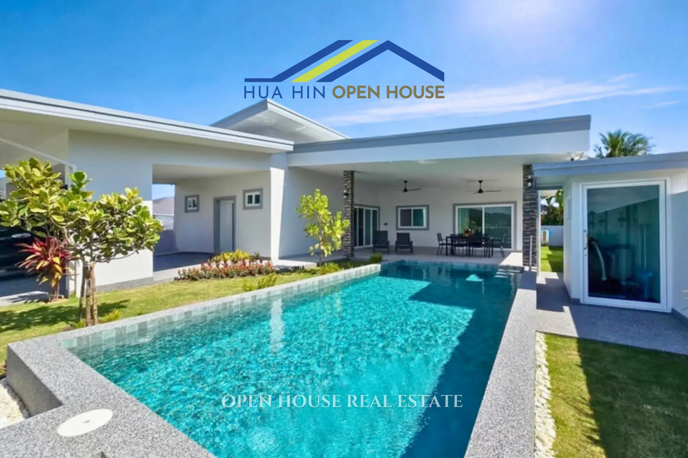 Modern Energy-Saving Pool Villa for Sale near Black Mountain Golf course, Hua Hin