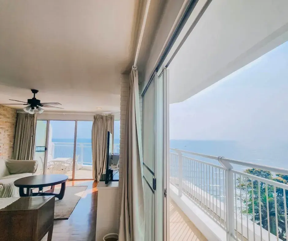 Khao Takiab Beachfront 2-bedroom condo unit at Baan Thew Kluen Condominium.