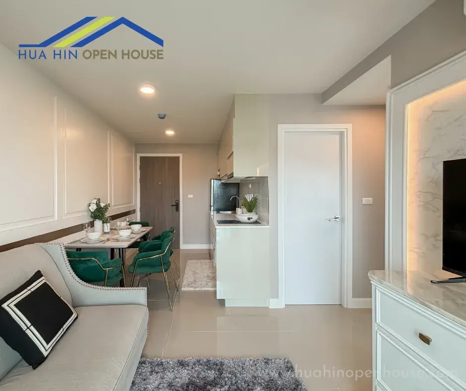 New 2-Bedroom Condo on 4th Floor with City & Mountain View in Central Hua Hin 94