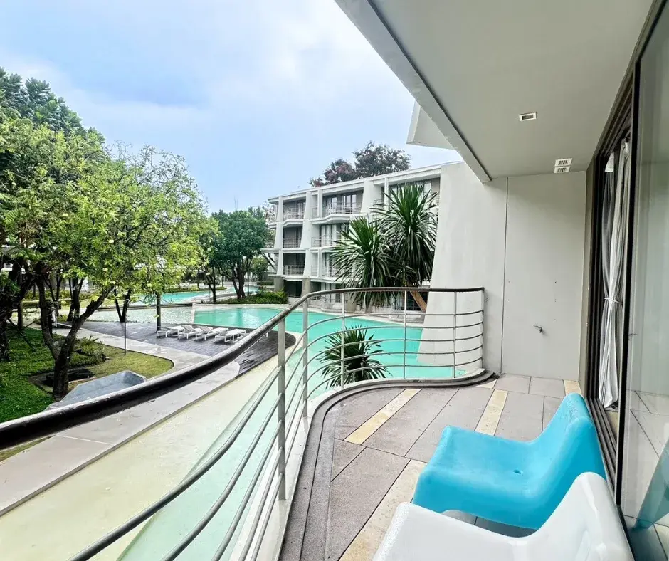 2-Bedroom Condo with Garden & Pool View on the 2nd Fl., North Hua Hin