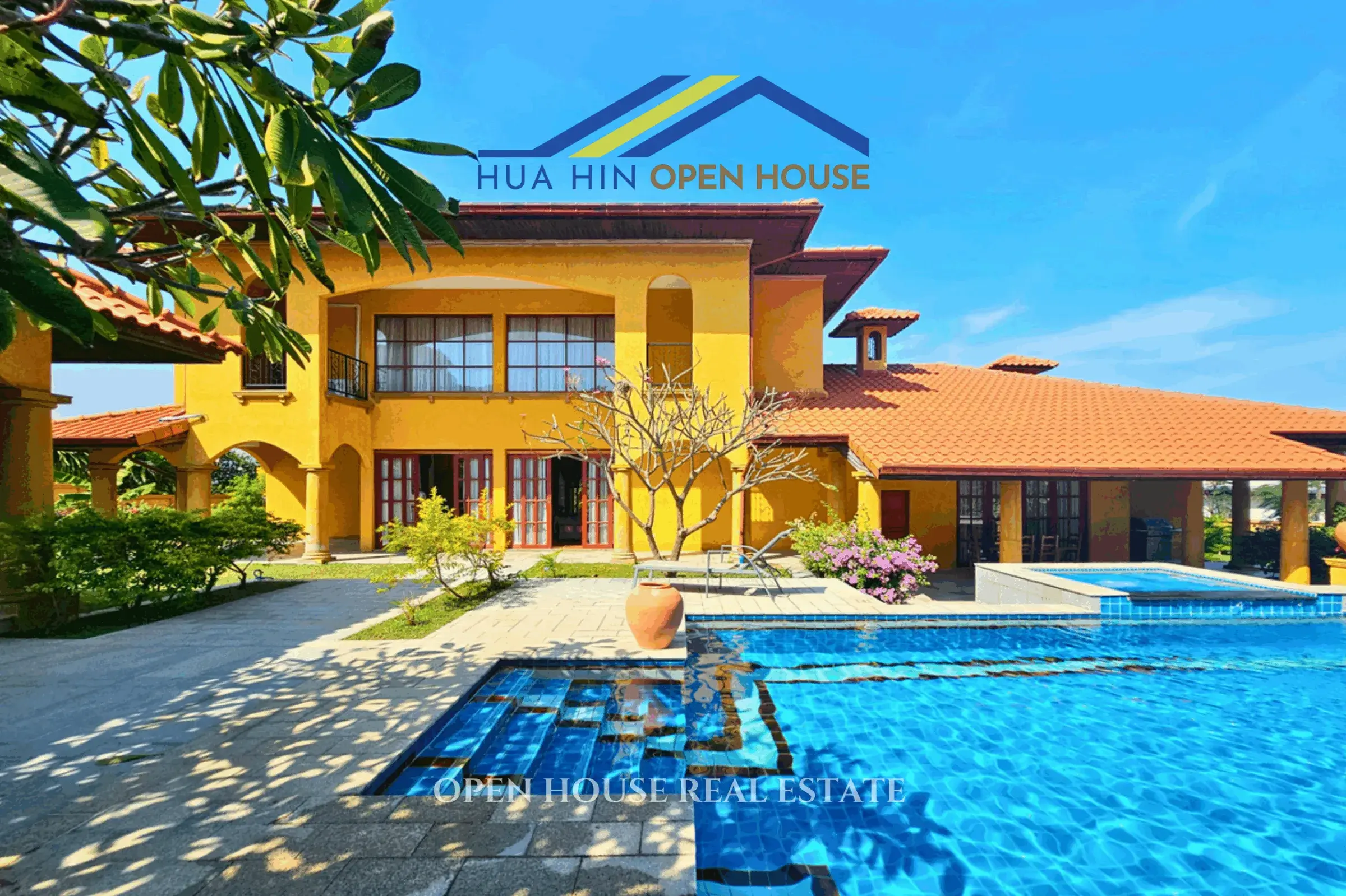 Elegant Tuscany-Inspired 4-Bedroom Luxury Villa for Sale in Hua Hin Soi 114