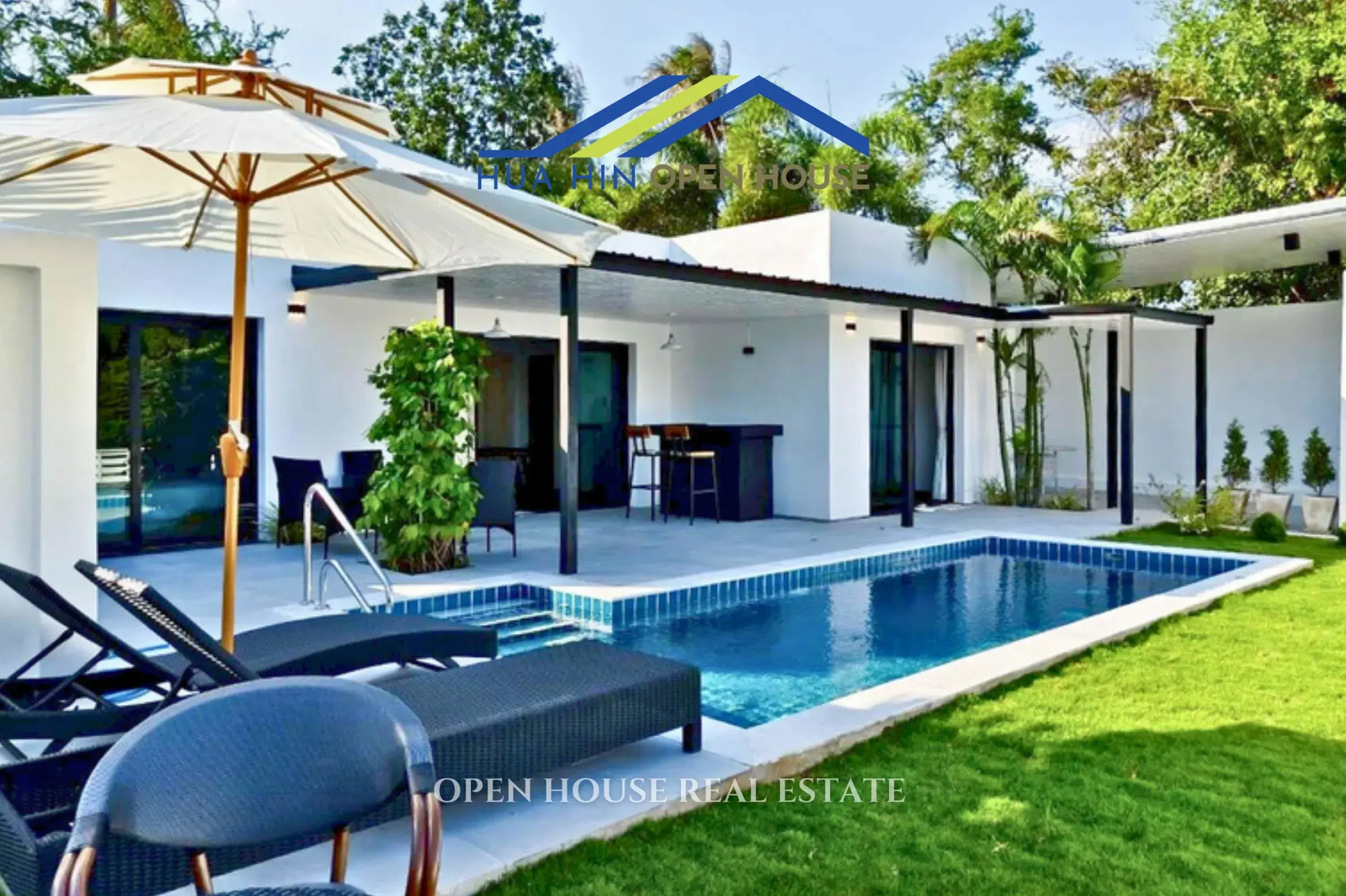 Lakefront 2 Bedroom Pool Villa for Sale Near Palm Hills Golf, Hua Hin