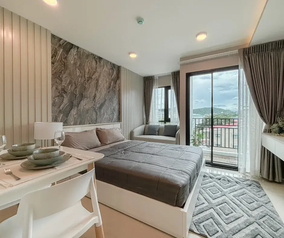 Ready-to-Move-In Studio Condo on 6th Floor with City & Mountain View in Central Hua Hin 94